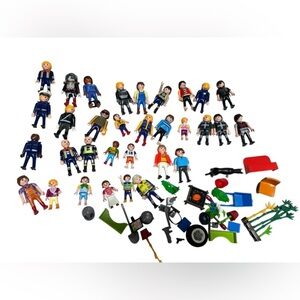 Vintage Playmobil Characters and Accessories Lot 30+ Pieces